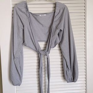 Zara crop blouse